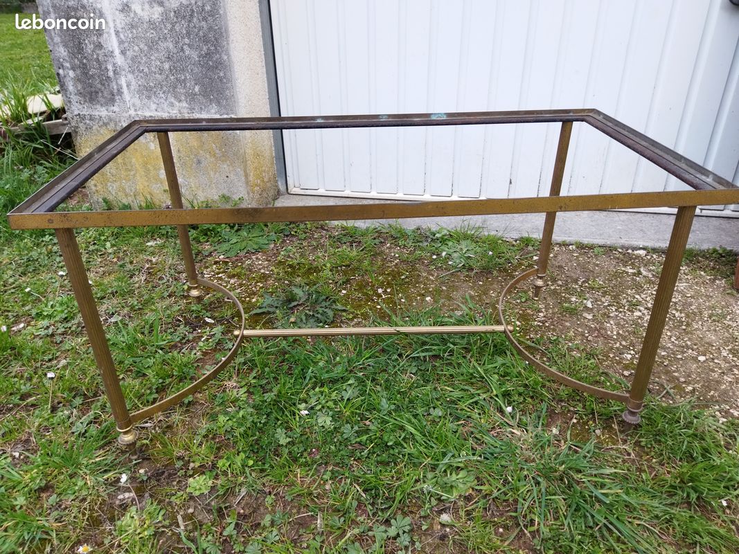 Cadre de table basse en laiton (image 6)
