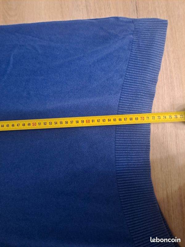 Pull Tommy Hilfiger homme bleu royal taille XL (image 11)