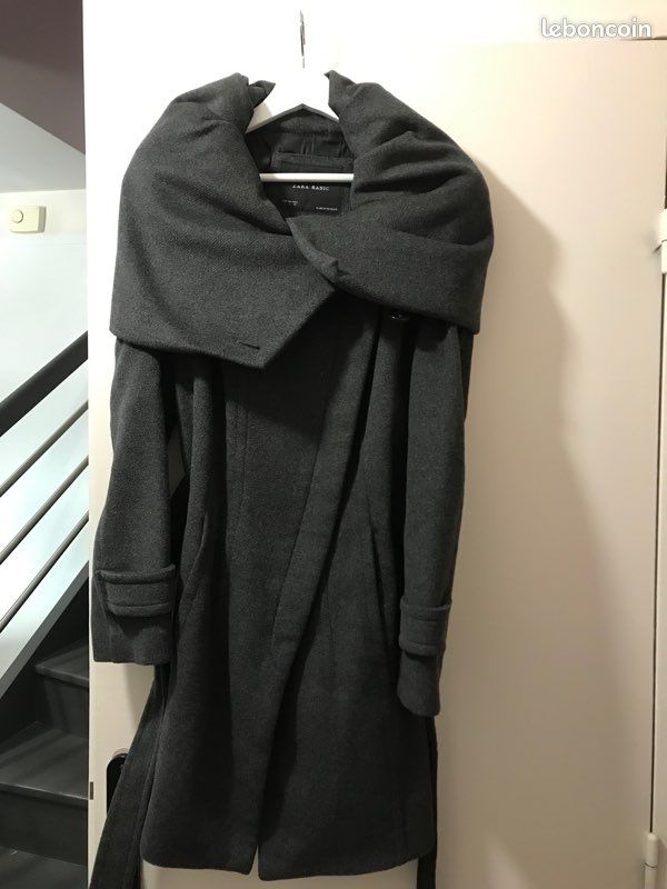 Manteau gris Zara (image 1)