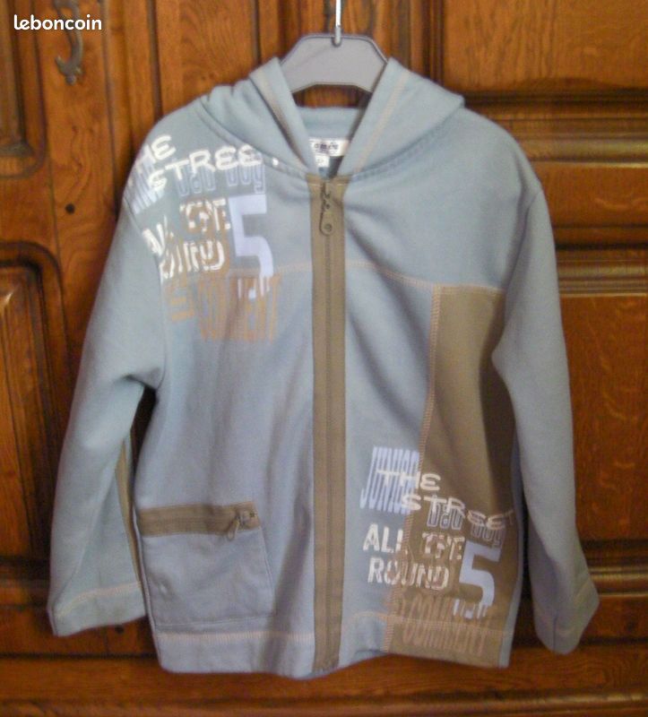 Sweat bleu ZAMBA - Taille 6 ans (image 1)