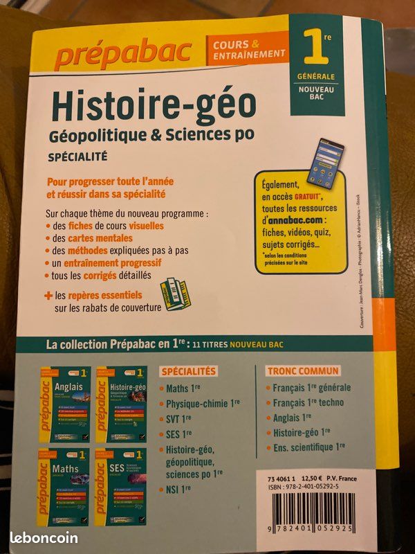 Prépabac Histoire-Géo, Géopolitique et Sciences Po 1ère (image 3)
