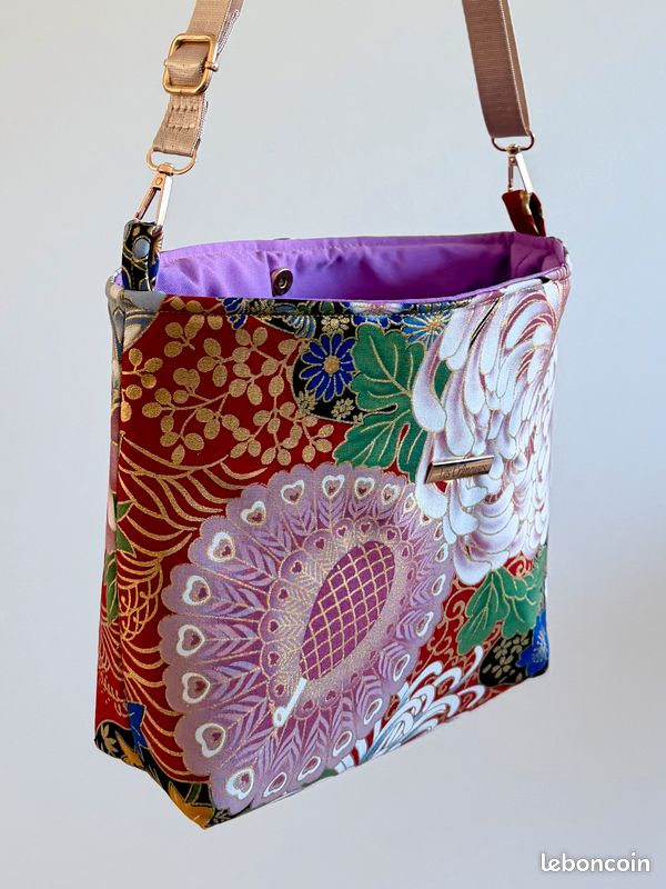 Sac bandoulière tissu Japonais (image 2)