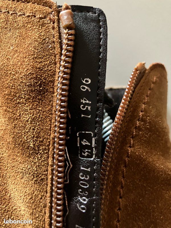 Bottines Noires En Cuir Plat 37 - Walking Confort Avec 2 Fermetures éclair - Très Bon état