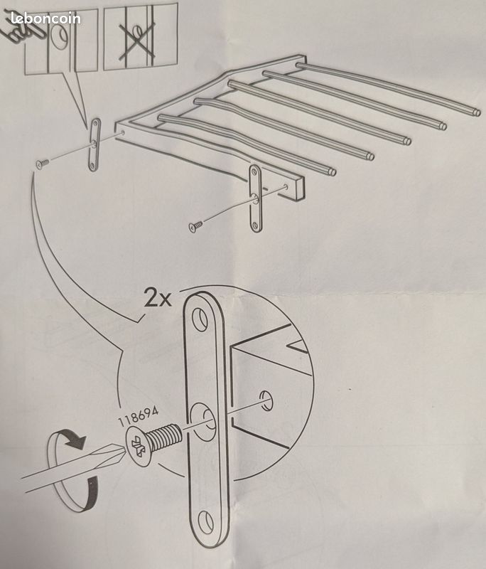 Porte pantalons IKEA KOMPLEMENT fixe21877 (image 5)