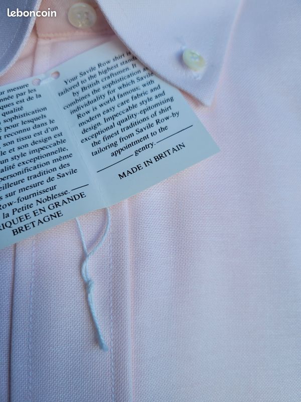 Chemisette homme rose pâle (image 2)