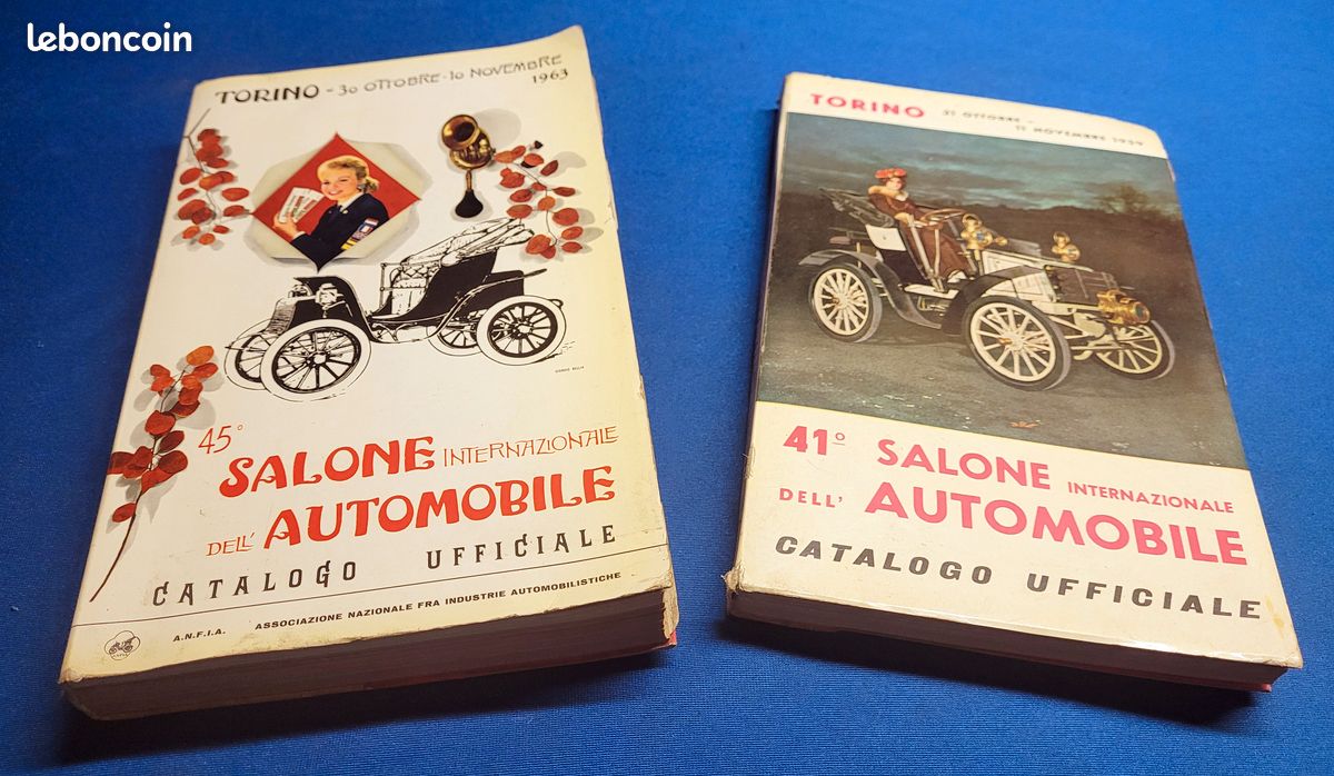 Salon automobile Turin 1959 et 1963 vintage (image 1)