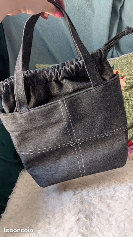 Petit sac en denim Alain Manoukian Accessoires Bagagerie