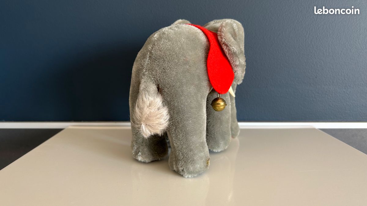 Peluche Jumbo Eléphant STEIFF jouet cirque vintage (image 11)