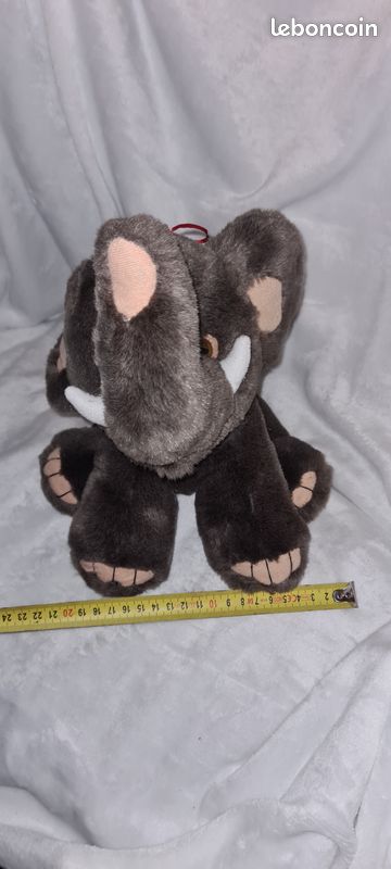 🐘 Peluche éléphant toute douce porte-bonheur – doudou bébé / décoration chambre enfant (image 5)