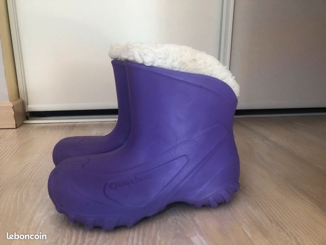 Bottes Quechua pluie et neige fourrées (proche Crocs)