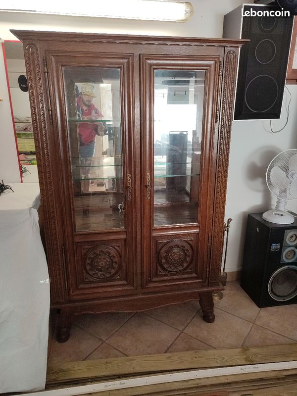 Armoire bois Vitré deux portes (image 1)