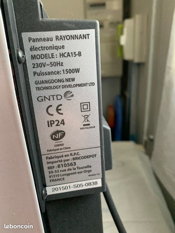 Radiateur 1500 w (image 3)
