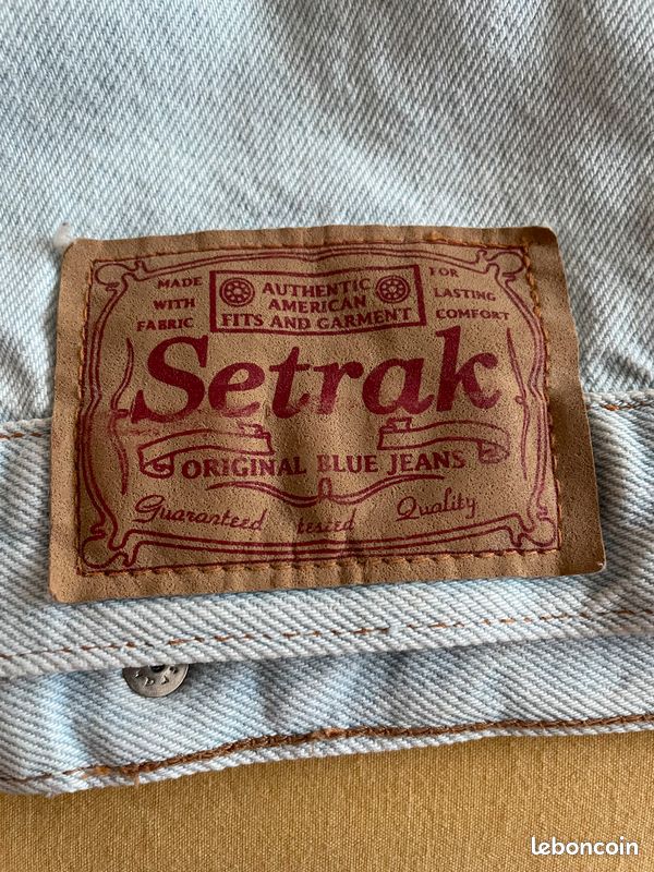 Blouson en coton jean Setrak Vontage (image 2)