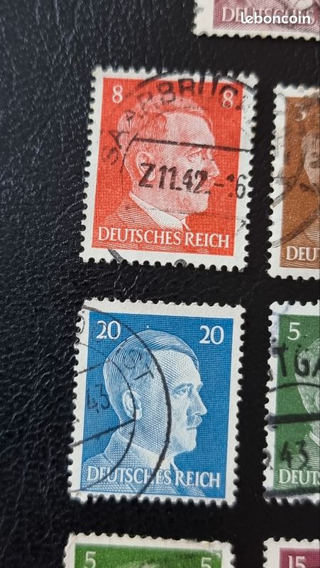2 timbres Allemagne de l'Ouest 1950 - Trésor du Patrimoine