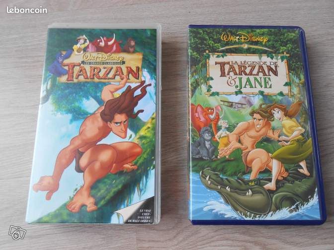 Lot 2 VHS walt diney Tarzan (image 1)