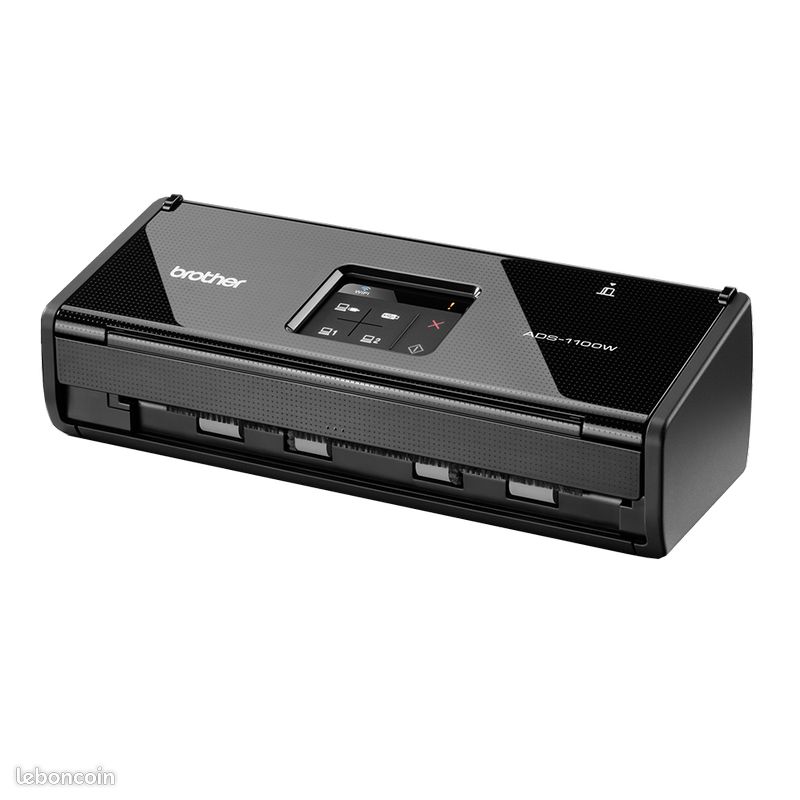 Scanner pro Brother compact ADS1100W (recto‐verso, scan carte rigide, 1200 dpi) PC/Mac, impeccable (image 5)