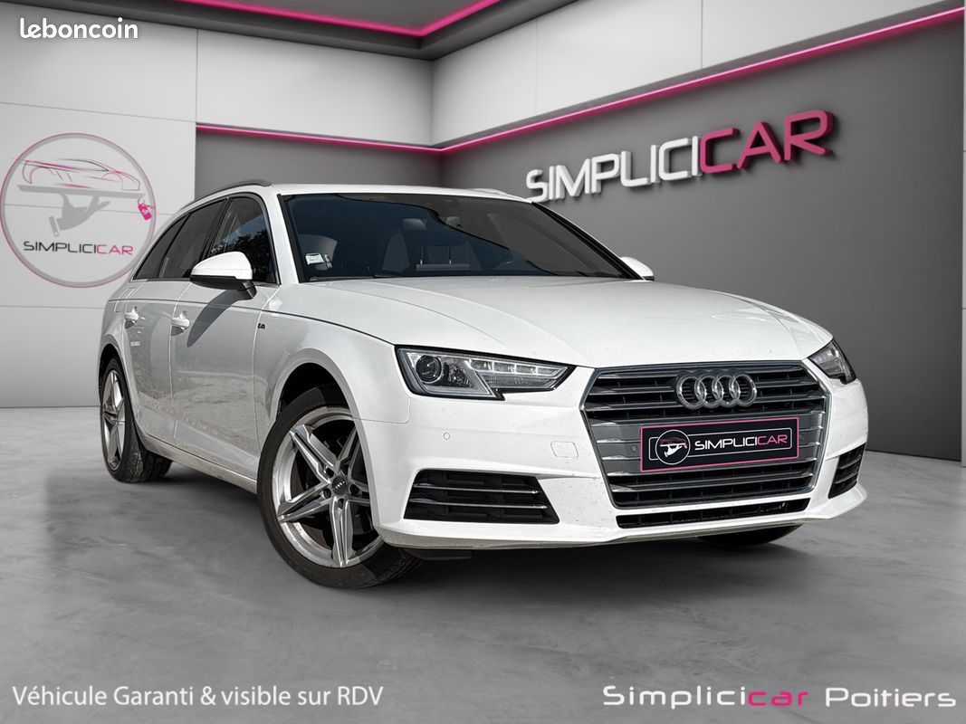AUDI A4 V AVANT S-Line 2.0 TDI 150Ch CarPlay Caméra de Recul Toit Ouvrant Garantie 12 mois (image 1)