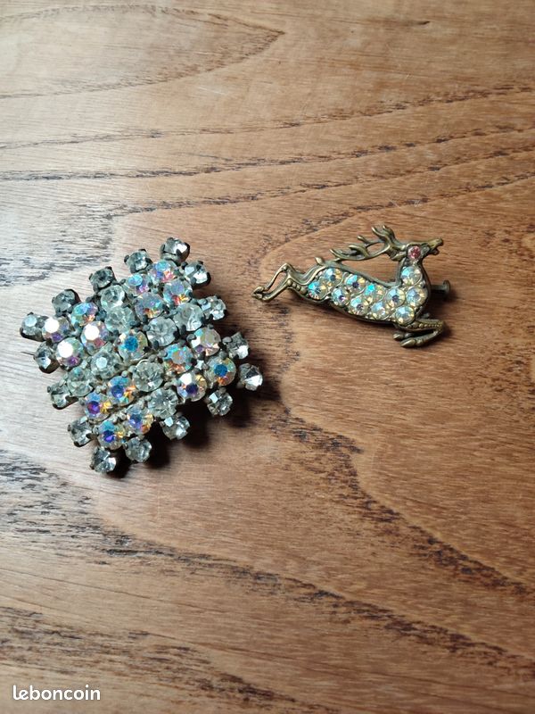 Broche Fantaisie Vintage Créateur – Multicouleur, Homme, Taille Unique