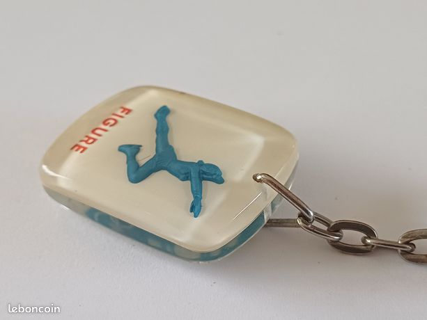 Porte-clés Métal Jeux Olympiques Grenoble 1968 - Ski JO 68 - Bar PMU Le Floride - Vintage