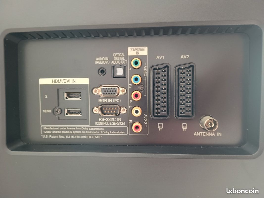 Télévision LG 37LG3500 (94cm) (image 8)