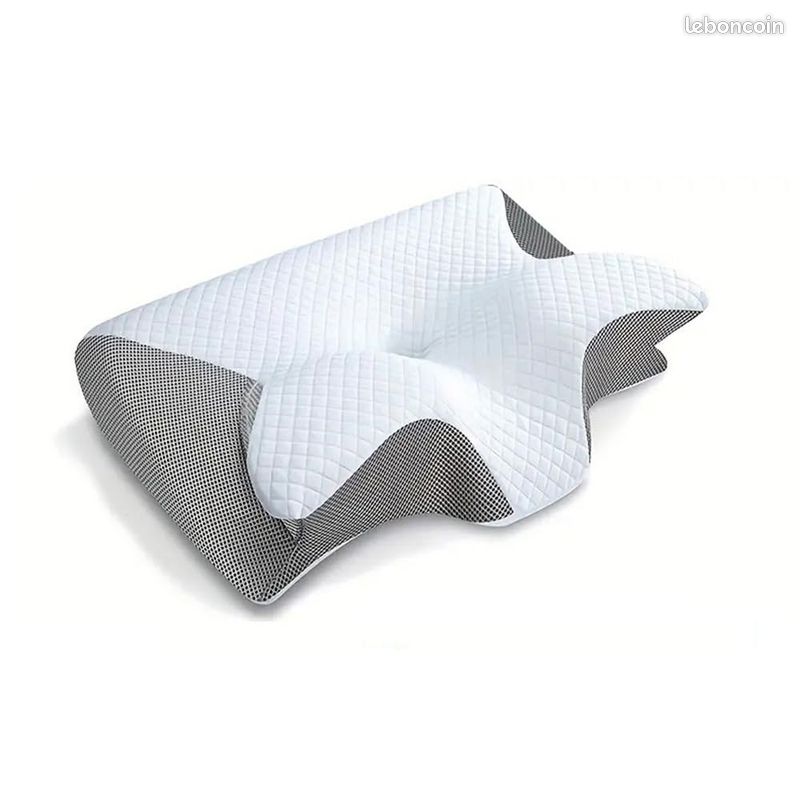 Oreiller Cervical SOYA 2.0 – Mousse à Mémoire De Forme – Conçu Pour Dormeurs Sur Le Côté Et Dos – Housse Lavable – Soutien Ergonomique