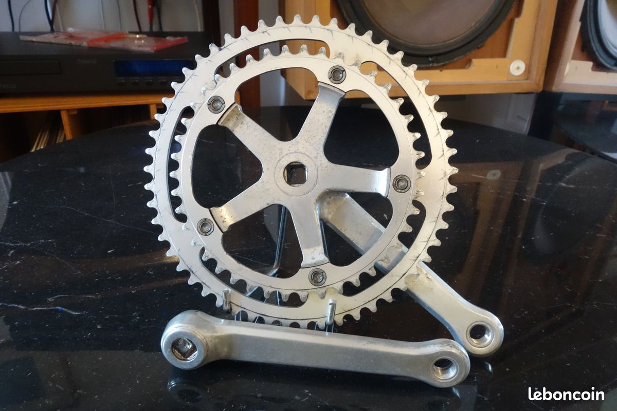Pédalier Course Vintage Ofmega - 170 Mm 53/42 Dents - Made In Italy - Occasion