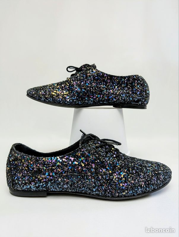 Paillettes Multicolore Derbies Paillettes Derbies à Paillettes