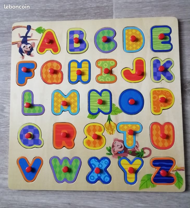 Puzzle lettres en bois tableau (image 1)