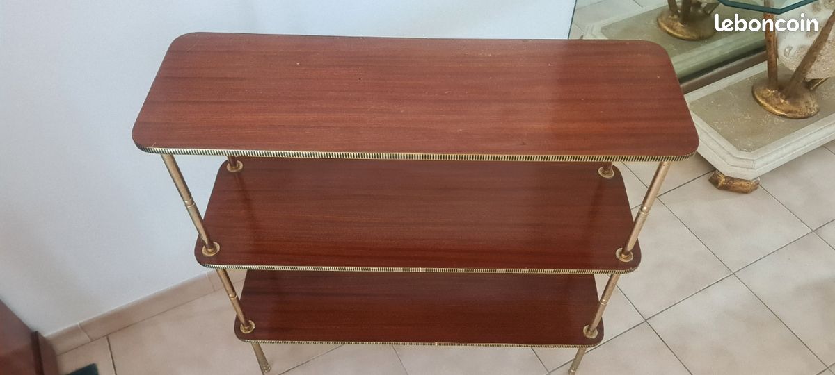 Lot de 3 consoles couleur acajou (image 10)