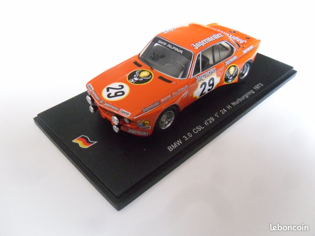SPARK MODELL MASSSTAB 1:43 SG004 - BMW 3.0 CSL #29 1st 24h Nürburgring 1973 EUR 150,63 - DE