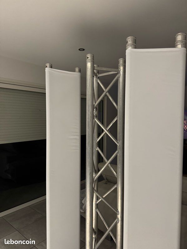 Lot 3 barres alu truss 2m avec 2 lycra chaussette (image 2)