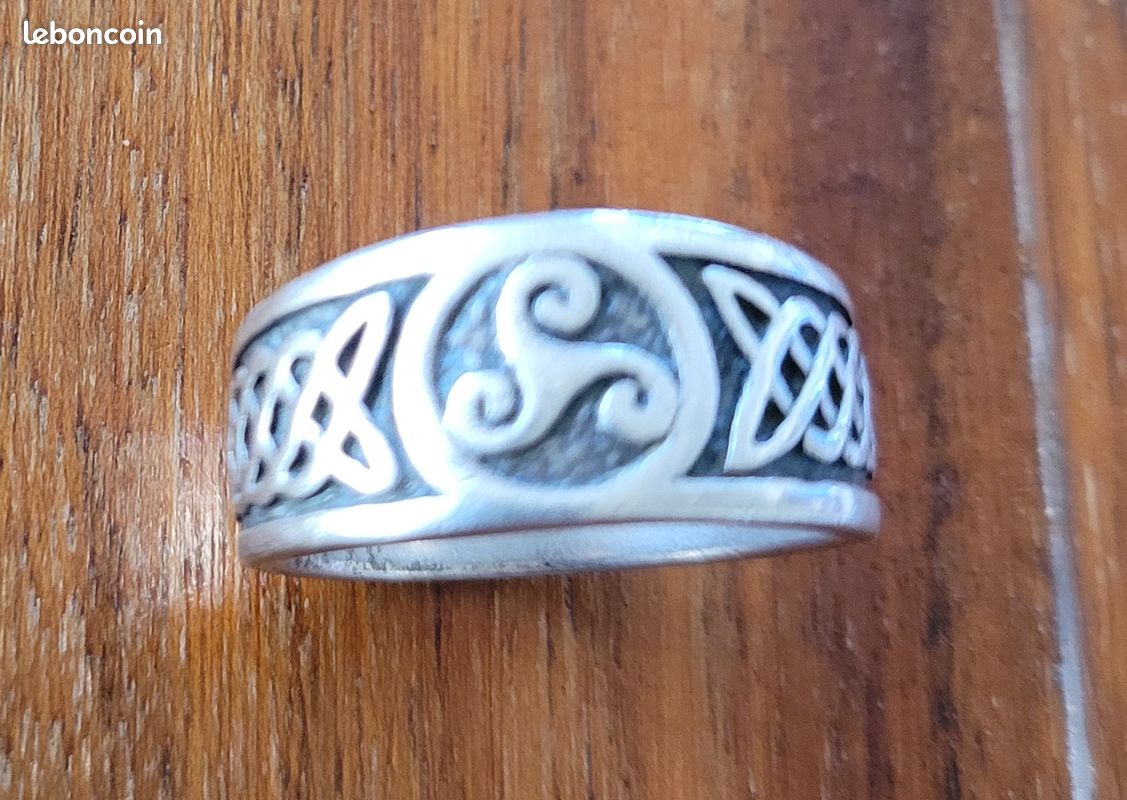 Bague argent Triskel T 59 / 60 (image 1)