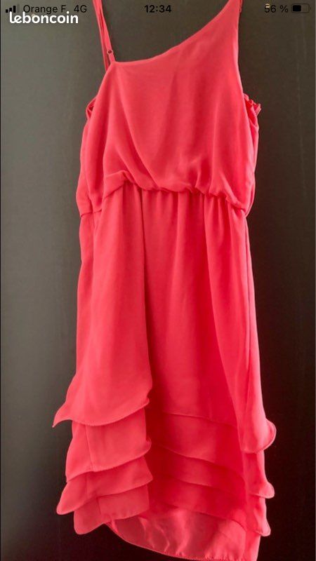 Robe nafnaf corail taille 34 (image 2)