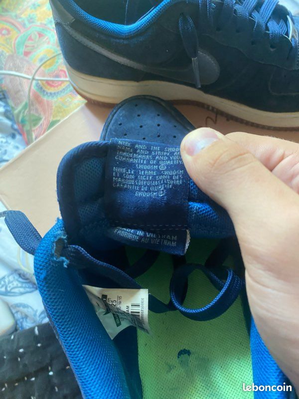 🔵 Nike Air Force Bleu Marine – Daim – Style Urbain Chaussures