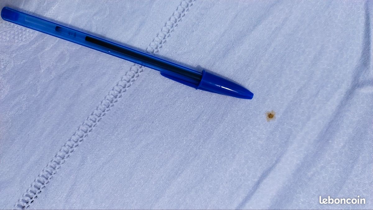 Nappe a teindre rect. Jacquart blanc broderies (image 6)