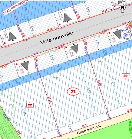 Terrain 384 m² Quevert