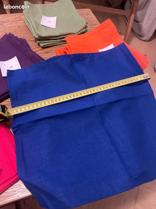 Lot serviettes de table en lin (image 8)