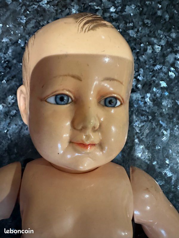 TETE GRAND BAIGNEUR POUPON PETIT COLIN TETE D AIGLE PCP 60 FRANCE Poupee Ancien 111964