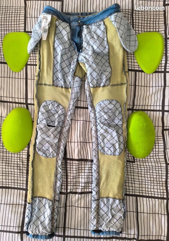 Overlap Imola Night Pantalon Moto Femme Overlap Jean Moto Femme