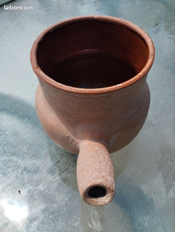 Toupin pot en grès vernissé ancien (image 4)
