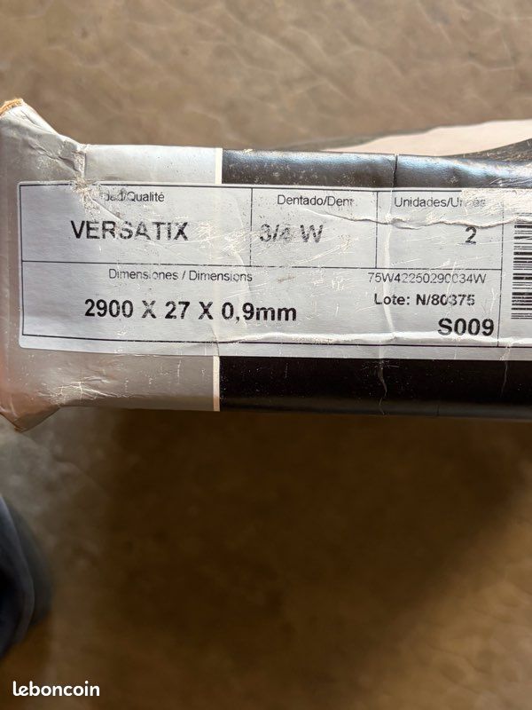 2 lames de scie à ruban Starrett Versatix 2900 × 27 × 0,9 mm – Neuves (image 3)