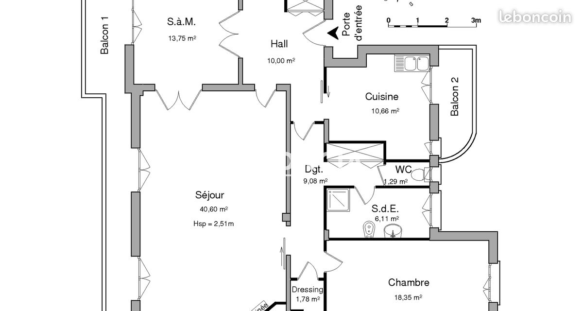 Appartement 3 pièces 112 m² · à Strasbourg · 112 m² · 1 671 €/mois