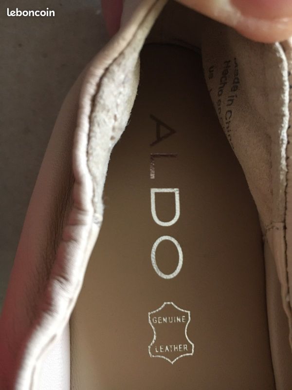 Ballerines cuir beige cannelle (image 2)