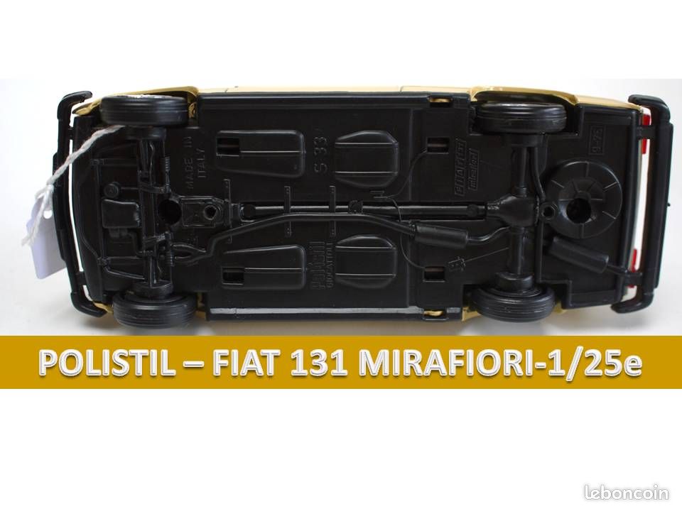 Modèle Auto En Échelle 1/25 Polistil P27 Fiat 131 Avec Corps Vert MIRAFIORI