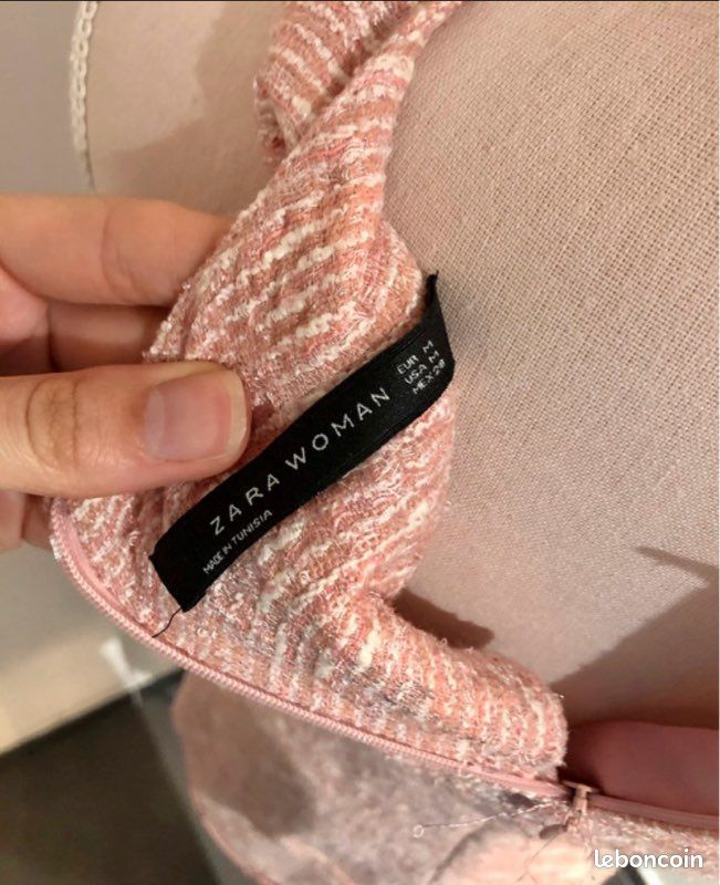 Robe chic Zara rose clair T. M (image 4)