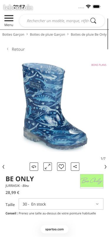 Bottes de Pluie Mixte Enfant Motif Dinosaure Botte Caoutchouc Imperméable Semelle Antidérapante Chaussures Confortable Bébé Bottine Légères Botte Pluie Fille et Garçon Fourrées (Blue, 27 Toddler