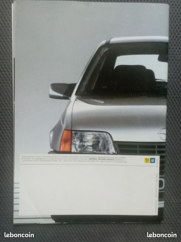 Brochure automobile A4 Opel Kadett 1985 (image 2)
