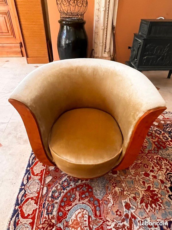Lot de 6 fauteuils tulipe art déco (image 7)
