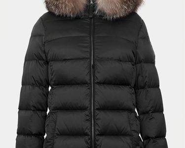 Down Jacket Fur Doudoune Dalya Zapa Zapa Doudoune Femme Taille 40 Kaki