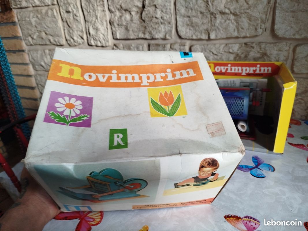 Presse rotative imprimerie Novimprim jouet ancien 1970 - Jeux & Jouets